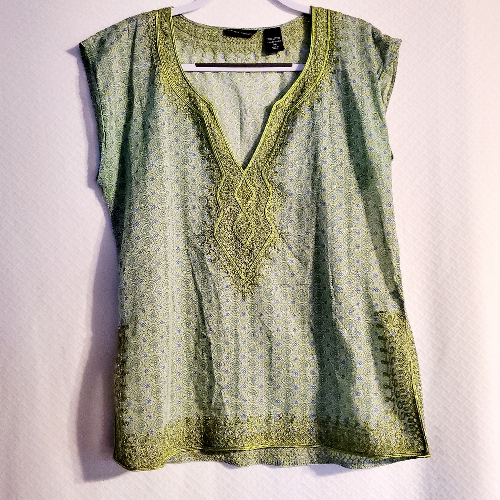 New York & Company Boho Style Tunic Size Medium